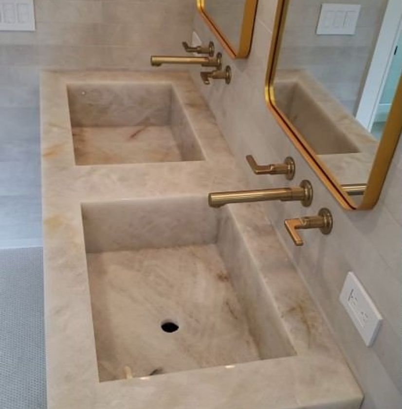 stone
bathroom sink